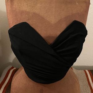 Vintage Arlotta Black Bustier in a Medium or Sz 44-Italy